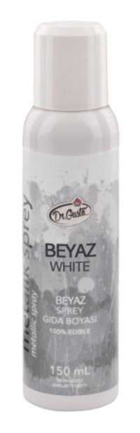 Dr. Gusto Beyaz Su Bazlı Sprey Gıda Boyası 150 ml