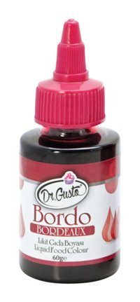 Dr. Gusto Bordo Su Bazlı Sıvı Gıda Boyası 60 gr