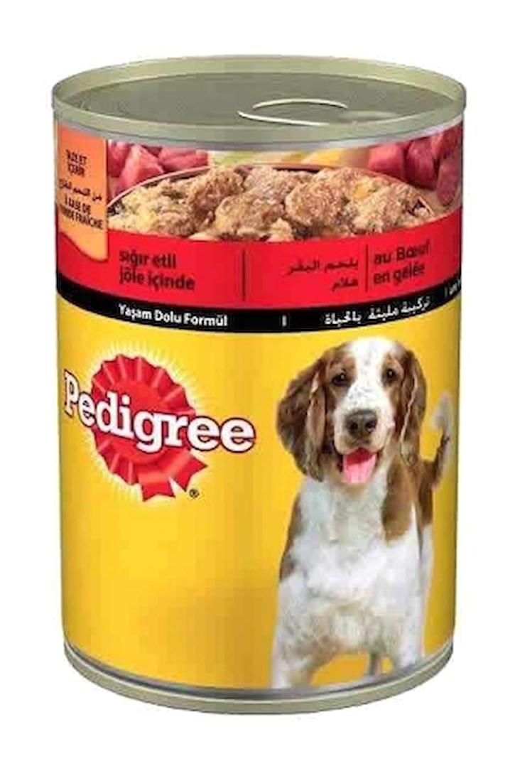 Pedigree Biftek Parça Etli Yetişkin Yaş Köpek Maması 400 gr 4'lü
