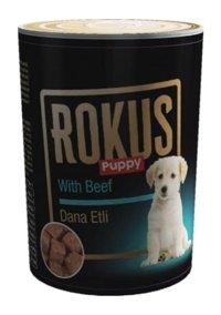 Rokus Dana Etli Parça Etli Yavru Yaş Köpek Maması 410 gr 24'lü