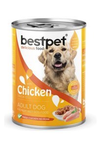 Bestpet Delicious Food Tavuklu Parça Etli Yetişkin Yaş Köpek Maması 400 gr 12'li