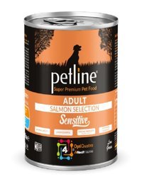 Petline Super Premium Sensitive Somonlu Yetişkin Yaş Köpek Maması 400 gr 6'lı