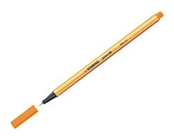 Stabilo Point 88 Fineliner Plastik Tek Renkli 0.4 mm Turuncu Tükenmez Kalem