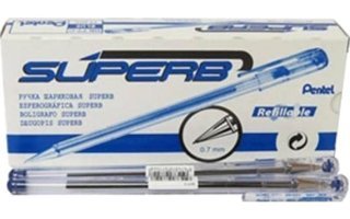 Pentel BK77 Plastik Tek Renkli 0.7 mm Mavi 12'li Tükenmez Kalem