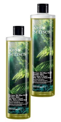 Avon Escape To The Wild Orman-Ravent Nemlendirici Duş Jeli 2x500 ml
