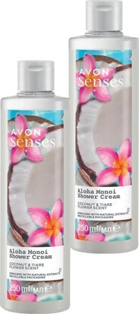 Avon Aloha Monoi Hindistan Cevizi-Tiare Çiçeği Duş Jeli 2x250 ml