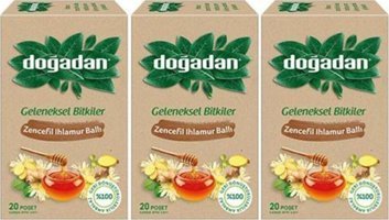 Doğadan Zencefil-Bal Poşet Bitki Çayı 3x20 Adet
