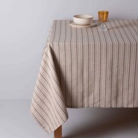 Linens Lena Pamuk 150 x 260 cm Dikdörtgen Masa Örtüsü Kahve