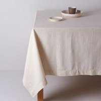 Linens Marie Pamuk 150 x 250 cm Dikdörtgen Masa Örtüsü Ekru
