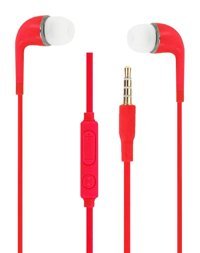 PH26 Ecout-Fil-Rouge Silikonlu Mikrofonlu 3.5 mm Jak Kablolu Kulaklık Kırmızı