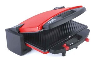 CVS DN 3556 6 Dilim Teflon Çıkartılabilir Plaka Kırmızı Izgaralı Tost Makinesi