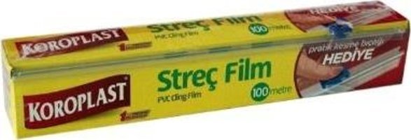 Koroplast Pvc 50 cm x 10000 cm 8 Mikron Palet Streç Film 2 Adet