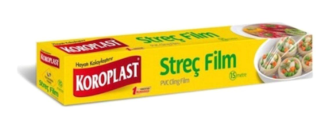 Koroplast 30 cm x 1500 cm 8 Mikron Palet Streç Film 24 Adet