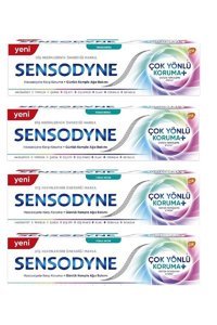 Sensodyne Çok Yönlü Koruma Naneli Florürlü Diş Macunu 4x75 ml
