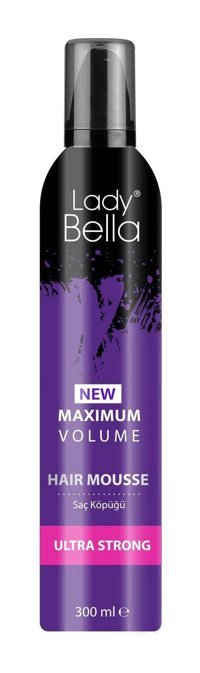 Lady Bella Maximum Normal Saçlar İçin Şekillendirici Hacim Veren Saç Köpüğü 300 ml