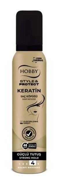 Hobby Keratin Normal Saçlar İçin Şekillendirici Hacim Veren Saç Köpüğü 150 ml