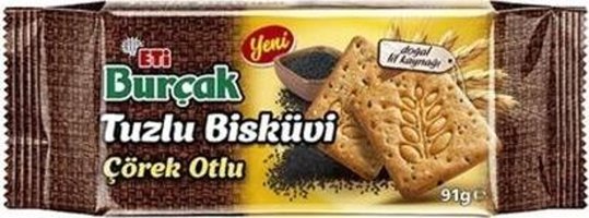 Eti Burçak Çörek Otlu Bisküvi 12x91 gr