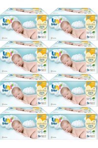 Uni Baby Narin Ciltler İçin Antibakteriyel Yenidoğan 40 Yaprak 24'lü Islak Mendil
