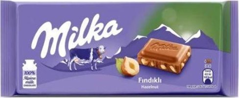 Milka Fındıklı Çikolata 80 gr 12'li