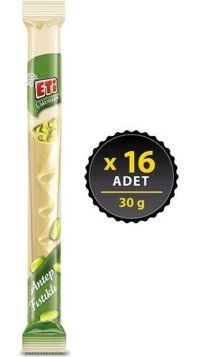 Eti Antep Fıstıklı Beyaz Çikolata 30 gr 16'lı