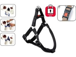 Karlie Kilitli Xs 20-35Cm Düz Siyah Gezdirme Göğüs Kedi Tasması