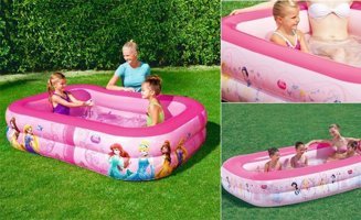 Bestway 201 x 150 cm Dikdörtgen Aile Boyu Şişme Havuz Çok Renkli