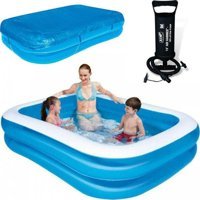 Bestway 211 x 132 cm Dikdörtgen Aile Boyu Şişme Havuz Mavi