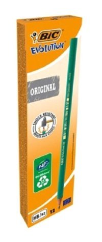 Bic Evolution Original 12'li Mercanlı Köşeli Siyah HB Kurşun Kalem Seti