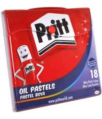 Pritt Çantalı 18'li Yağlı Pastel Boya