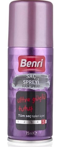 Benri 5 Kolay Şekil Alma Ekstra Güçlü Saç Spreyi 75 ml