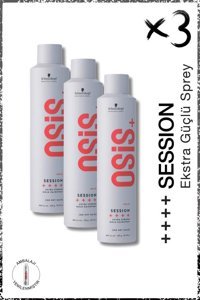 Schwarzkopf Osis Onarıcı Ekstra Güçlü Saç Spreyi 3x500 ml