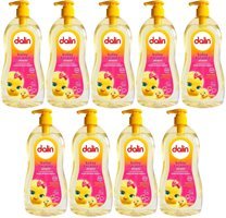 Dalin Kolay Tarama Göz Yakmayan Hipoalerjenik Yenidoğan Hassas Ciltler İçin Badem Özlü Bebek Şampuanı 9x700 ml