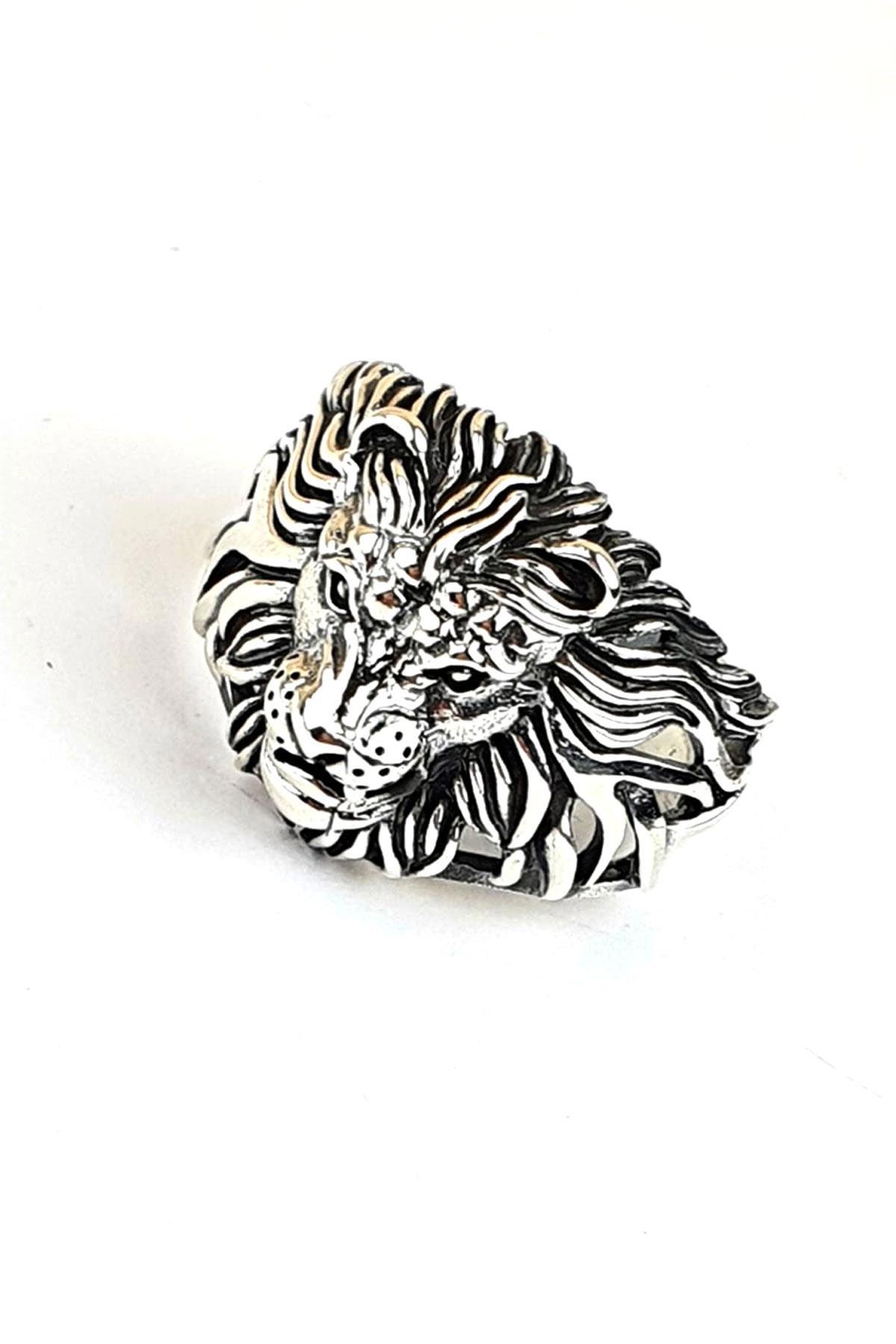 Ose Shop 925 Ayar Aslan Gümüş Yüzük