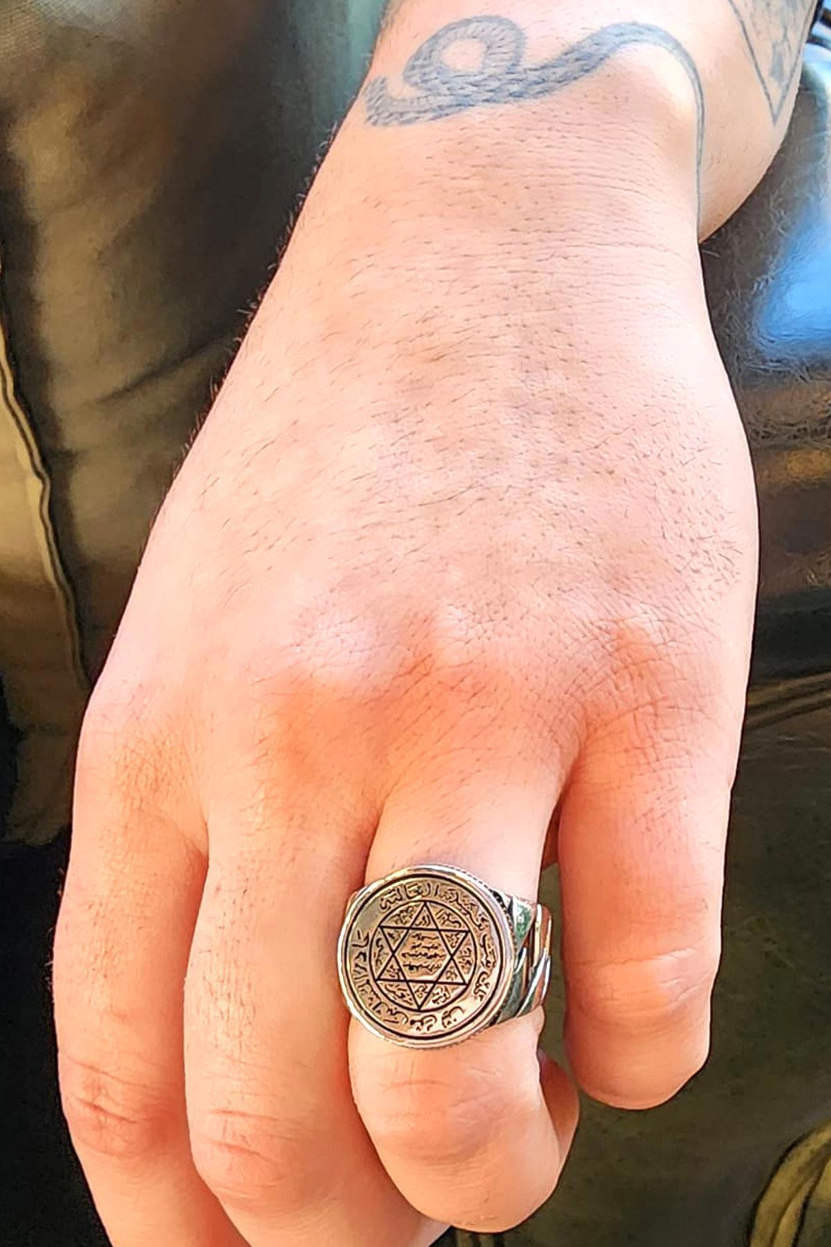 Ose Shop 925 Ayar Dini Gümüş Yüzük