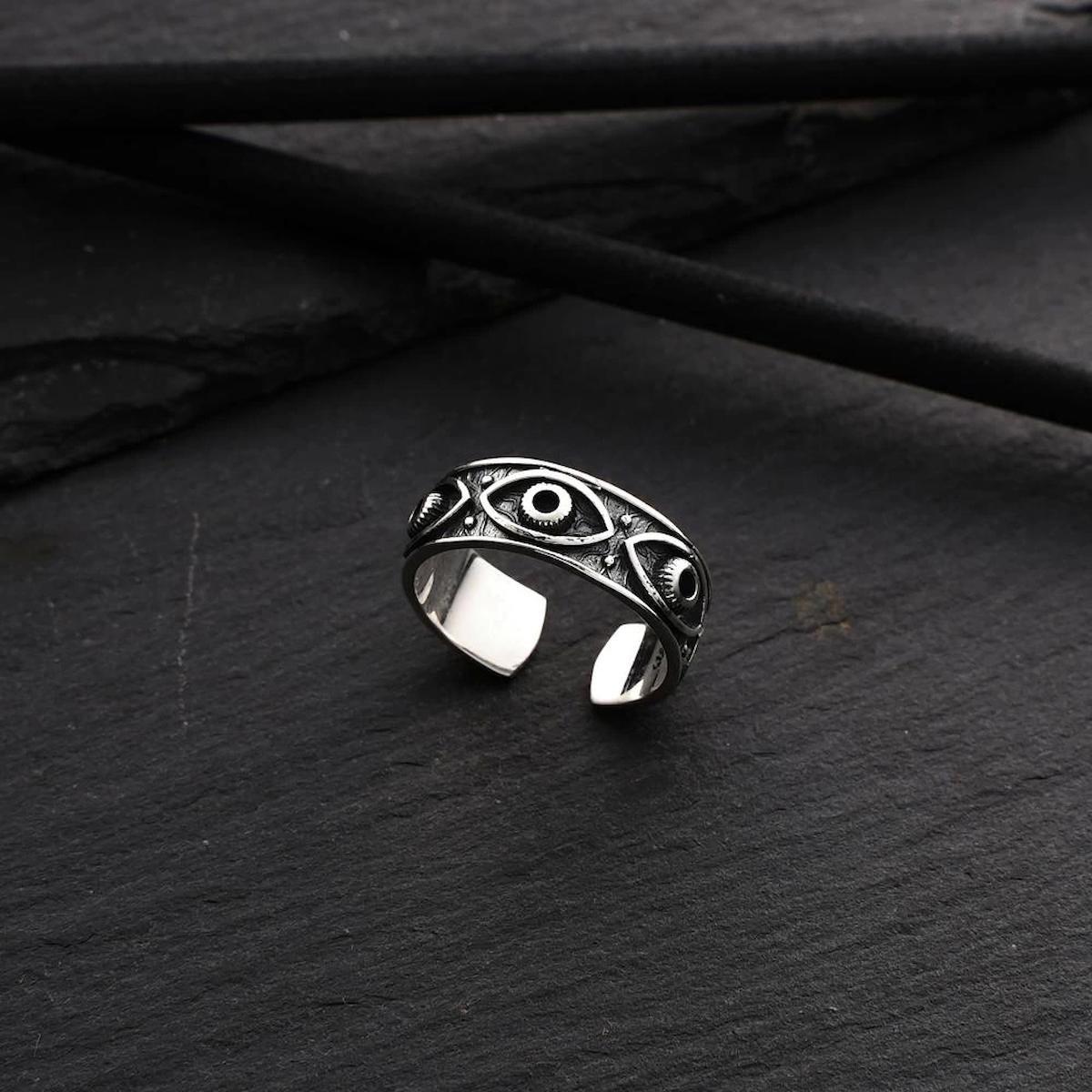 İpek Silver Ayarlanabilir 925 Ayar Gümüş Yüzük