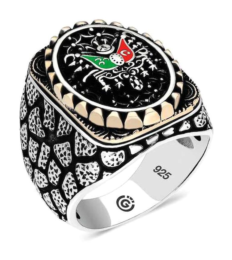 Stillove 925 Ayar Osmanlı Oval Gümüş Yüzük