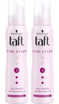Schwarzkopf Taft Bukle Belirginleştici No:3 Normal Saçlar İçin Şekillendirici Hacim Veren Saç Köpüğü 2x150 ml