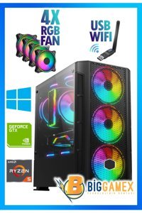 Biggamex CK49 Harici GeForce GTX 1050 Tİ AMD Ryzen 5 5500 32 GB Ram 512 GB SSD Tower FreeDos Masaüstü Oyuncu Bilgisayarı
