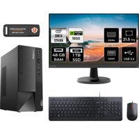 Lenovo Thinkcentre Neo 50T 11SE00BJTXMNT4343 Harici GeForce GTX 1650 Intel Core i5 12400 48 GB Ram 1 TB SSD Tower FreeDos 21.5 inç Monitörlü Masaüstü Oyuncu Bilgisayarı + PER4 BELLEK
