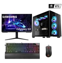 Creature CRTG3Z Harici GeForce RTX 4060 AMD Ryzen 7 7700 32 GB Ram DDR5 1 TB SSD Tower FreeDos 24 inç Monitörlü Masaüstü Oyuncu Bilgisayarı