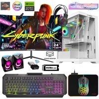Xaser XSR812 Harici GeForce RTX 3060 AMD Ryzen 5 5600 16 GB Ram 512 GB SSD Tower FreeDos 24 inç Monitörlü Masaüstü Oyuncu Bilgisayarı