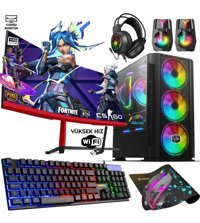 Biggamex RM69 Harici Radeon RX 550 Intel Core i3 10100F 16 GB Ram 500 GB HDD + 256 GB SSD Tower FreeDos 23.8 inç Monitörlü Masaüstü Oyuncu Bilgisayarı