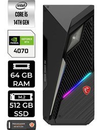 MSI Mag Infinite S3 14NUE51839EUP332 Harici GeForce RTX 4070 Intel Core i5 14400F 64 GB Ram 512 GB SSD Tower Windows 11 Home Masaüstü Oyuncu Bilgisayarı + PER4 BELLEK