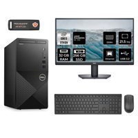 Dell Vostro 3910 MN35633910D176 Harici Radeon RX 550 Intel Core i3 12100 32 GB Ram 256 GB SSD Tower FreeDos 21.5 inç Monitörlü Masaüstü Oyuncu Bilgisayarı