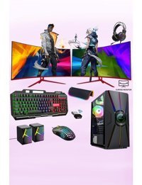 Xaser XSR365 Harici Radeon RX 580 Intel Core i7 4770 16 GB Ram 256 GB SSD Tower FreeDos 24 inç Monitörlü Masaüstü Oyuncu Bilgisayarı