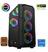 Xaser XSR651 Harici GeForce RTX 3050 Intel Core i5 11400F 32 GB Ram 512 GB SSD Tower FreeDos Masaüstü Oyuncu Bilgisayarı