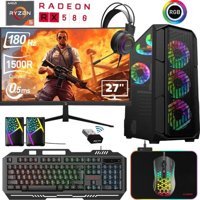 Xaser XSR460 Harici Radeon RX 580 Intel Core i5 10400F 16 GB Ram 256 GB SSD Tower FreeDos 27 inç Monitörlü Masaüstü Oyuncu Bilgisayarı