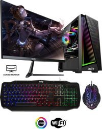 Izoly Eye X Harici Radeon RX 550 Intel Core i5 10400F 8 GB Ram GDDR5 256 GB SSD Tower FreeDos 24 inç Monitörlü Masaüstü Oyuncu Bilgisayarı