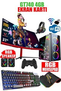 Dmc N177X Harici GeForce GT 740 Intel Core i5 3470 16 GB Ram 500 GB HDD + 256 GB SSD Tower FreeDos 27 inç Monitörlü Masaüstü Oyuncu Bilgisayarı