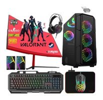 Xaser XSR451 Harici Radeon RX 580 AMD Ryzen 5 3600 16 GB Ram 256 GB SSD Tower FreeDos 23.8 inç Monitörlü Masaüstü Oyuncu Bilgisayarı
